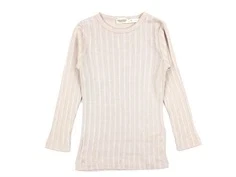MarMar cream taupe pointelle rib t-shirt Tamra modal